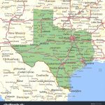 Texas Map Shows State Borders Urban Image Vectorielle De Stock   Brady Texas Map