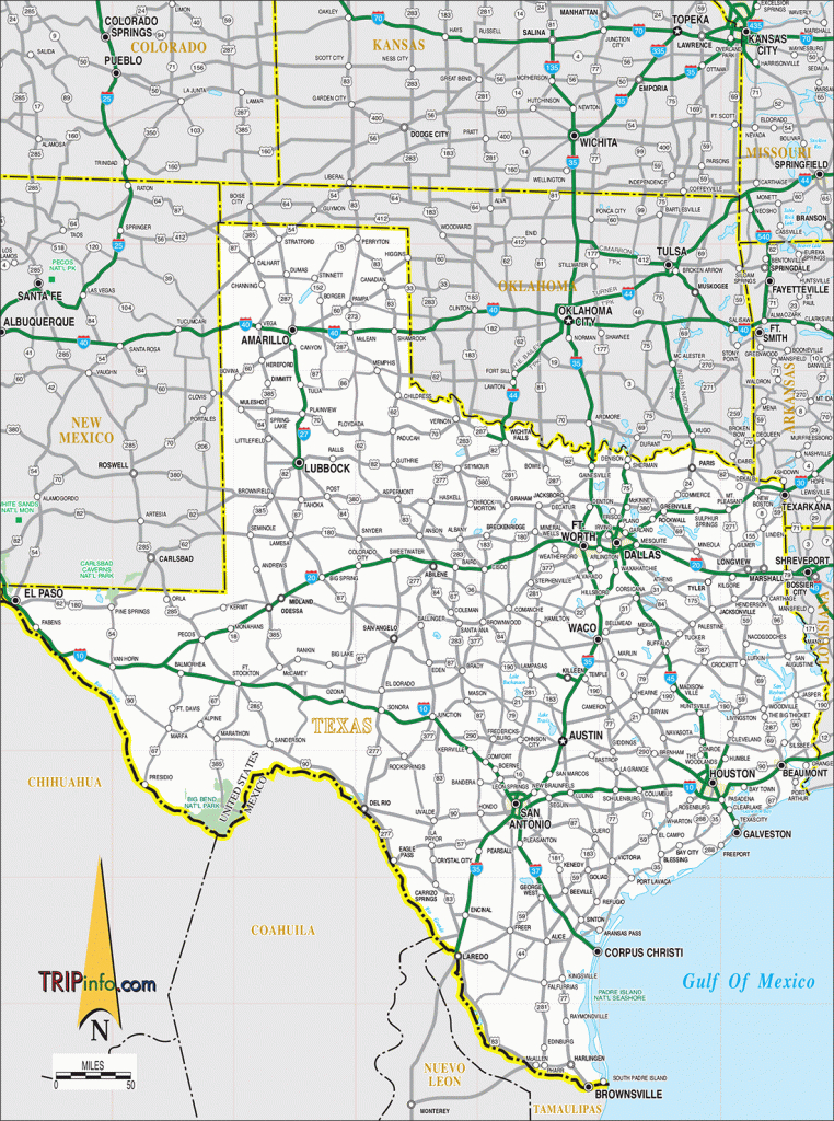 Texas Interstate Map | Free Printable Maps