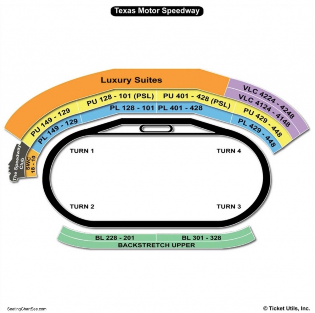 Texas Motor Speedway Seating Chart Seating Charts & Tickets Texas
