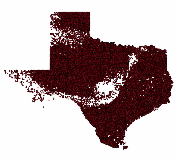 Texas Oil Well Map