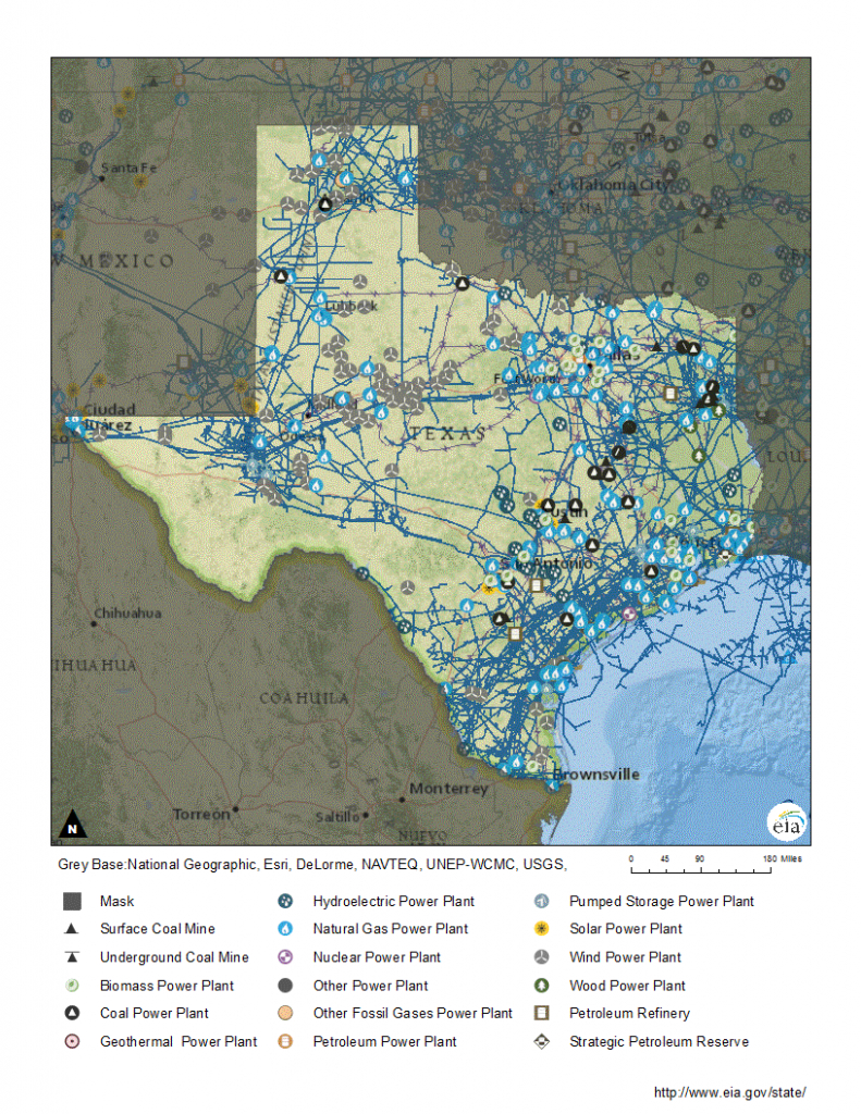 Texas Profile - Power Plants In Texas Map