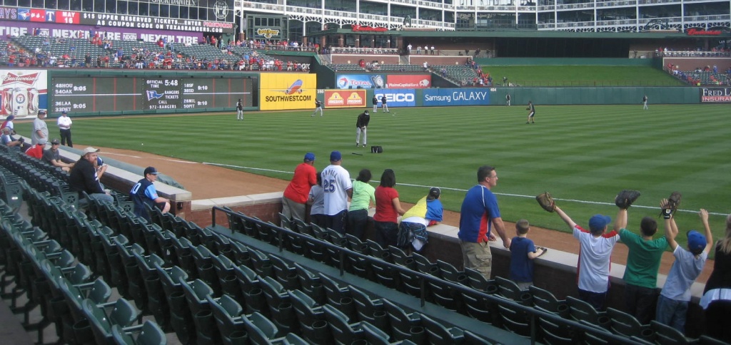 Texas Rangers Globe Life Park Seating Chart Interactive Map Texas Rangers Stadium Parking