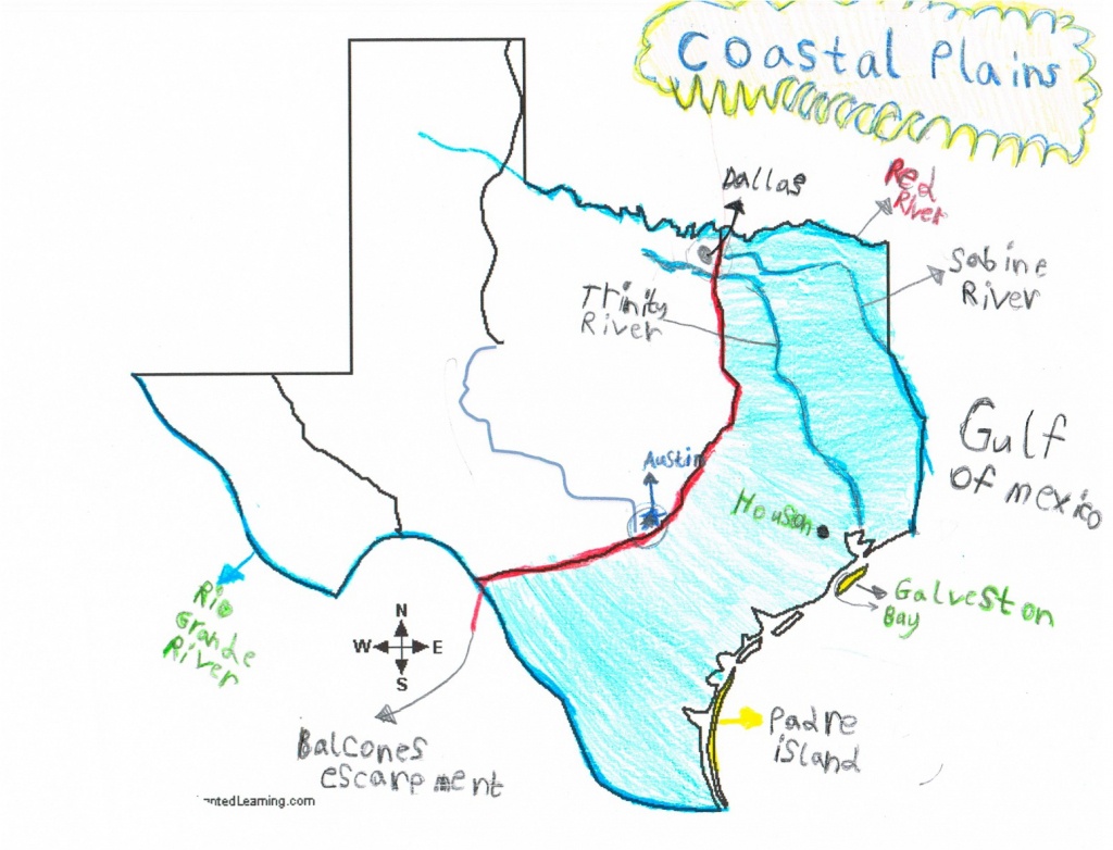 Texas Regions Project: Texas Region Maps - Map Coastal Texas
