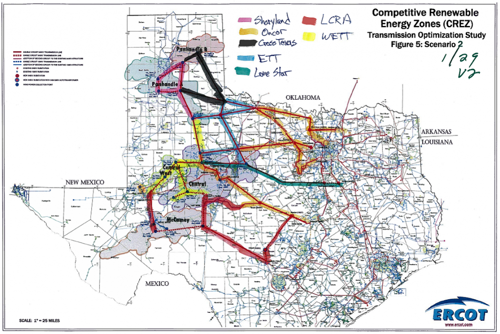 Texas Regulators Choose Companies To Build Transmission To Reach - Electric Transmission Lines Map Texas