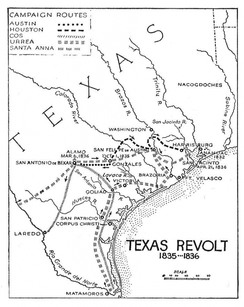 Texas Revolution - Wikipedia - Map Of Spanish Land Grants In South Texas