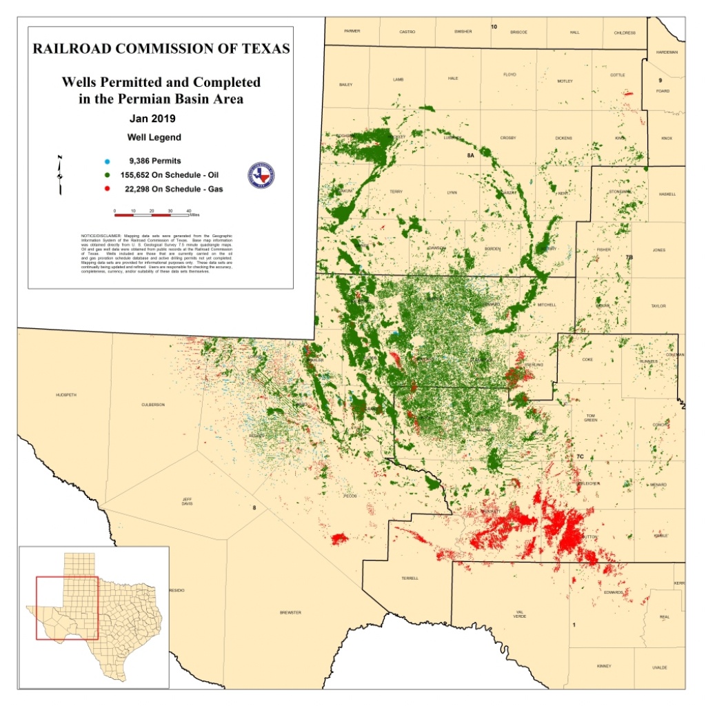 Texas Rrc - Permian Basin Information - Texas Oil And Gas Well Map