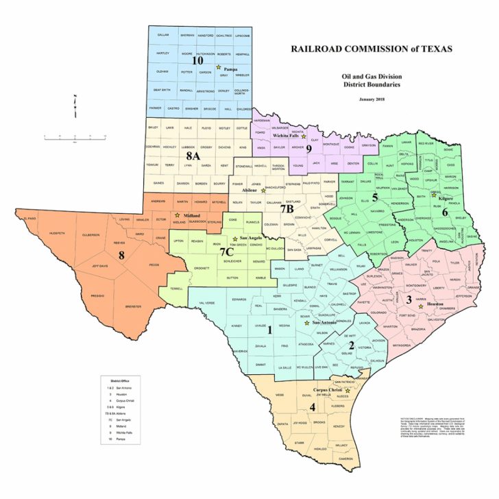 Texas Rrc - Special Map Products Available For Purchase - Texas ...