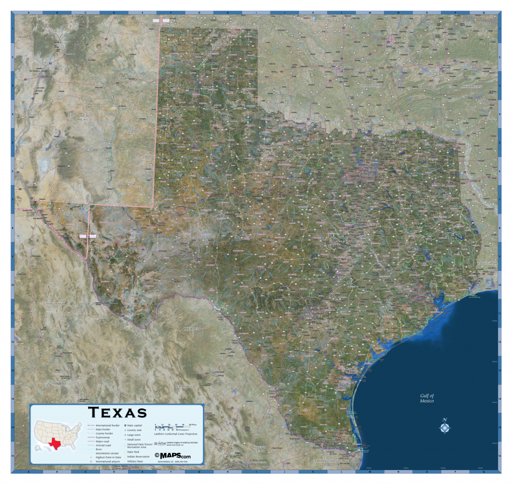 google satellite map of texas