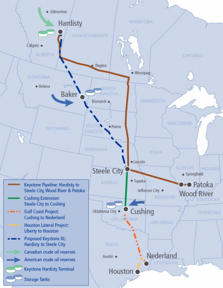 Keystone Pipeline Map Texas