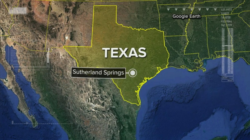 Texas Shooting: Pastor Encouraged Members To Lean On God In Last - Google Earth Texas Map