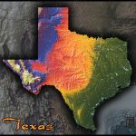 Texas Topographic Map   Texas Elevation Map