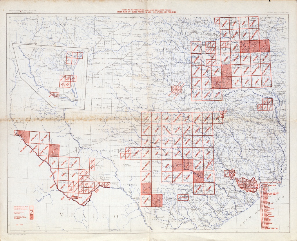 Texas Topographic Maps - Perry-Castañeda Map Collection - Ut Library - Free Old Maps Of Texas