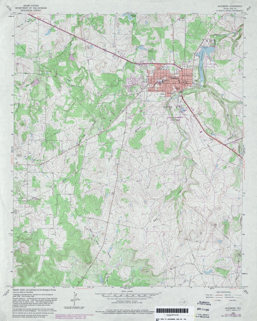 Texas Topographic Maps - Perry-Castañeda Map Collection - Ut Library - Jack County Texas Map