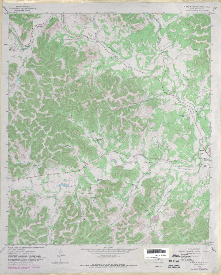 Topographical Map Of Texas Hill Country