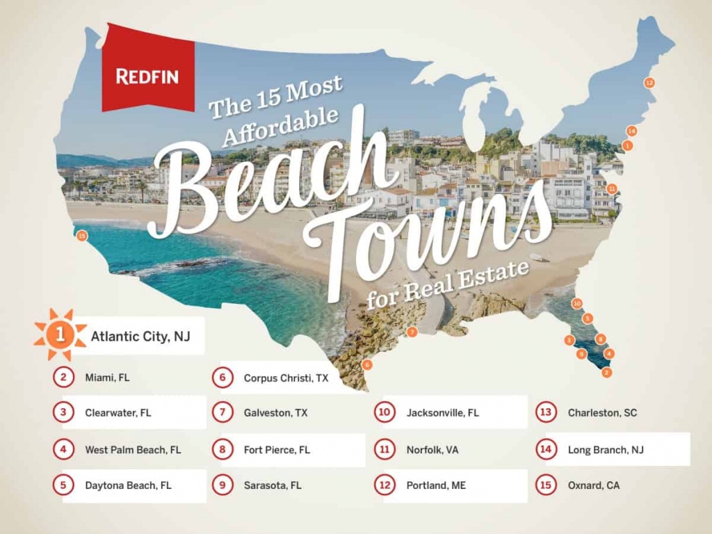 The 15 Most Affordable Beach Towns To Buy A Vacation Home - Redfin - Map Of Florida East Coast Beach Towns