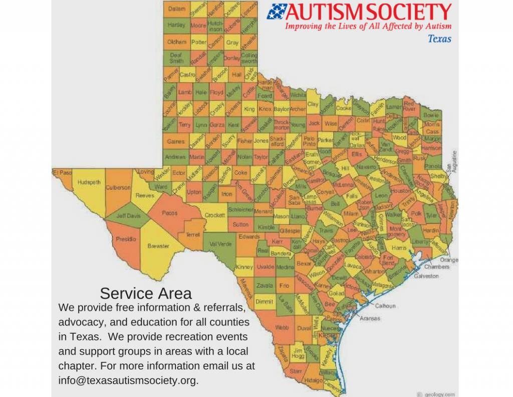 The Autism Society Of Texas – Autism Society Of Texas - Free Texas State Map