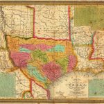 The First Map Published After Texas Became An Independent Sovereign   Republic Of Texas Map Overlay