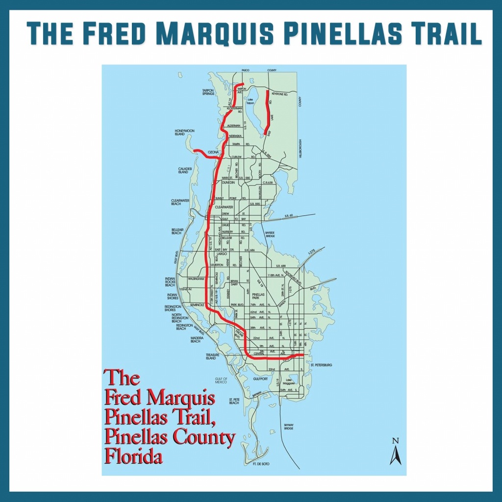 The Fred Marquis Pinellas Trail Bike Trail Tampa Bay University - Pinellas Trail Map Florida