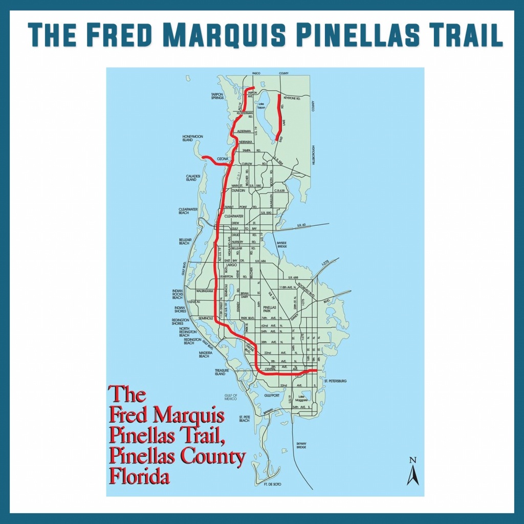 Pinellas Trail Map Florida Free Printable Maps