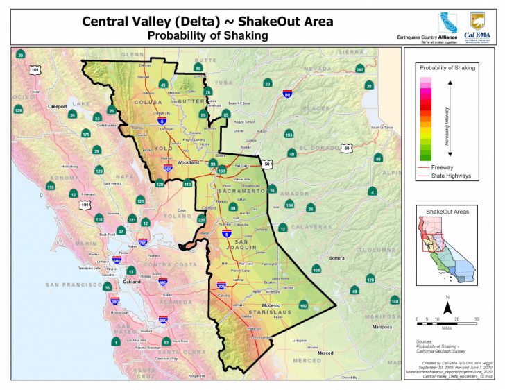 Earthquake California Index Map