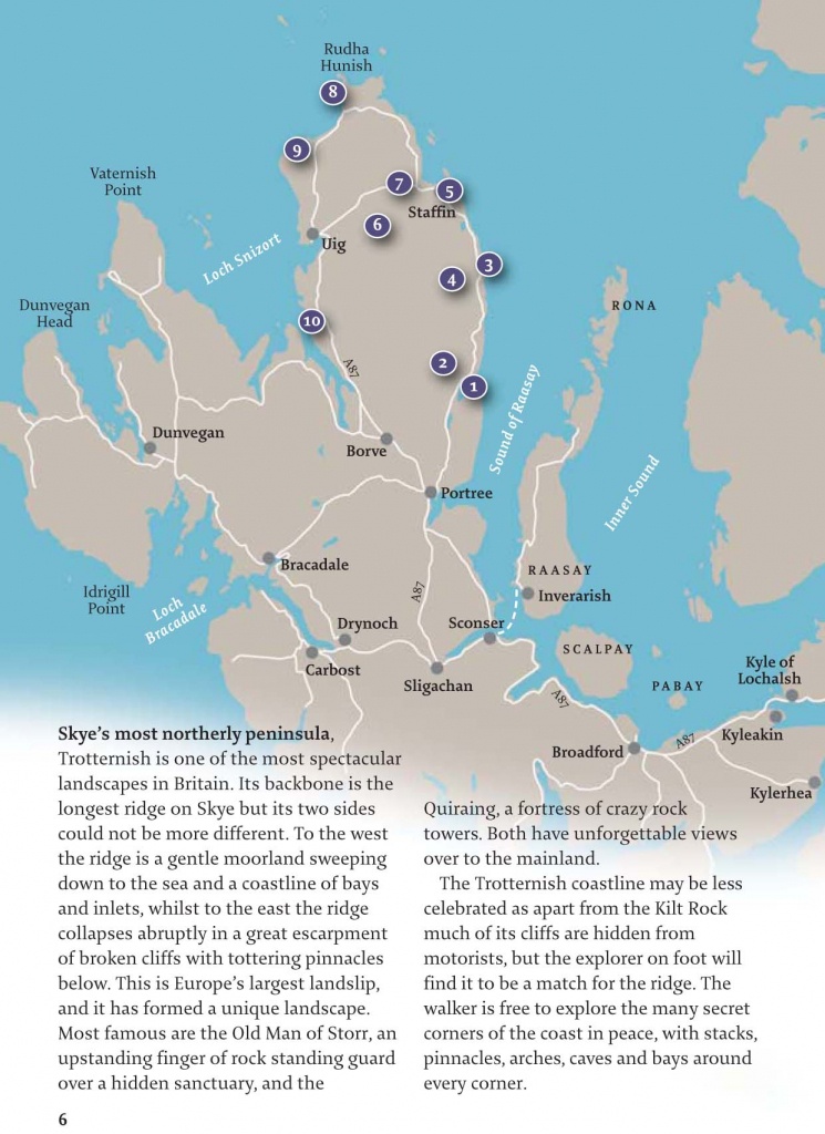 The Isle Of Skye &amp;gt; 40 Coast And Country Walks &amp;gt; Pocket Mountains - Printable Map Skye