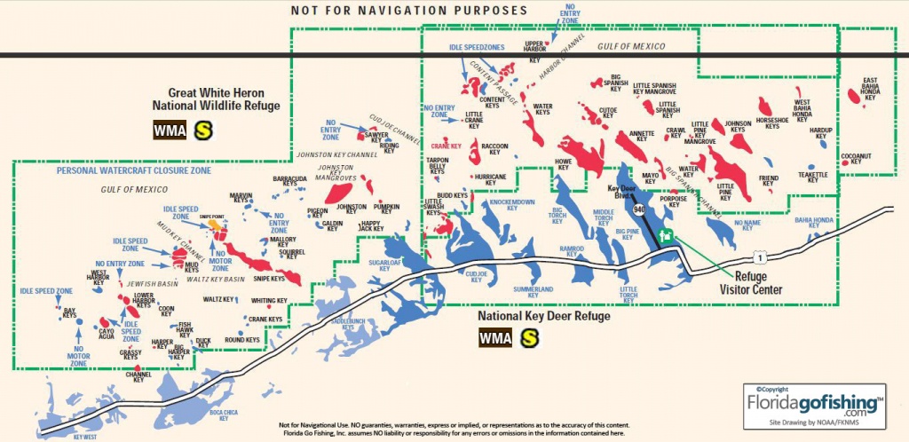 The Keys Upper Monroe County Gps Coordinates Reefs Shipwrecks - Key - Florida Keys Spearfishing Map