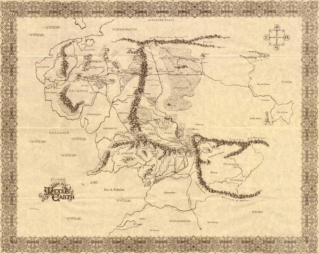 The Lord Of The Rings Maps - Printable Hobbit Map