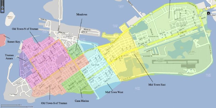 Map Of Duval Street Key West Florida