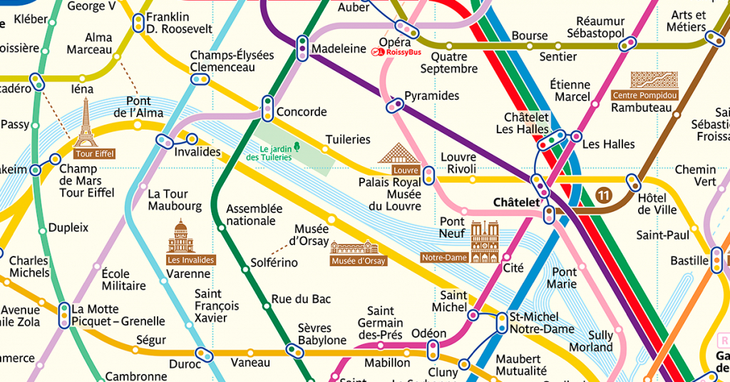 The New Paris Metro Map - Printable Paris Metro Map