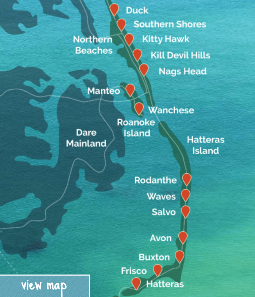 The Outer Banks Maps | Interactive Map - Printable Map Of Outer Banks Nc