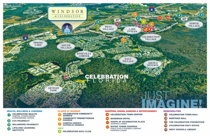 Celebration Florida Map