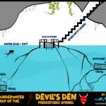 The Prehistoric Spring Of The Devil's Den Underwater Map In Florida   Devil\'s Den Florida Map