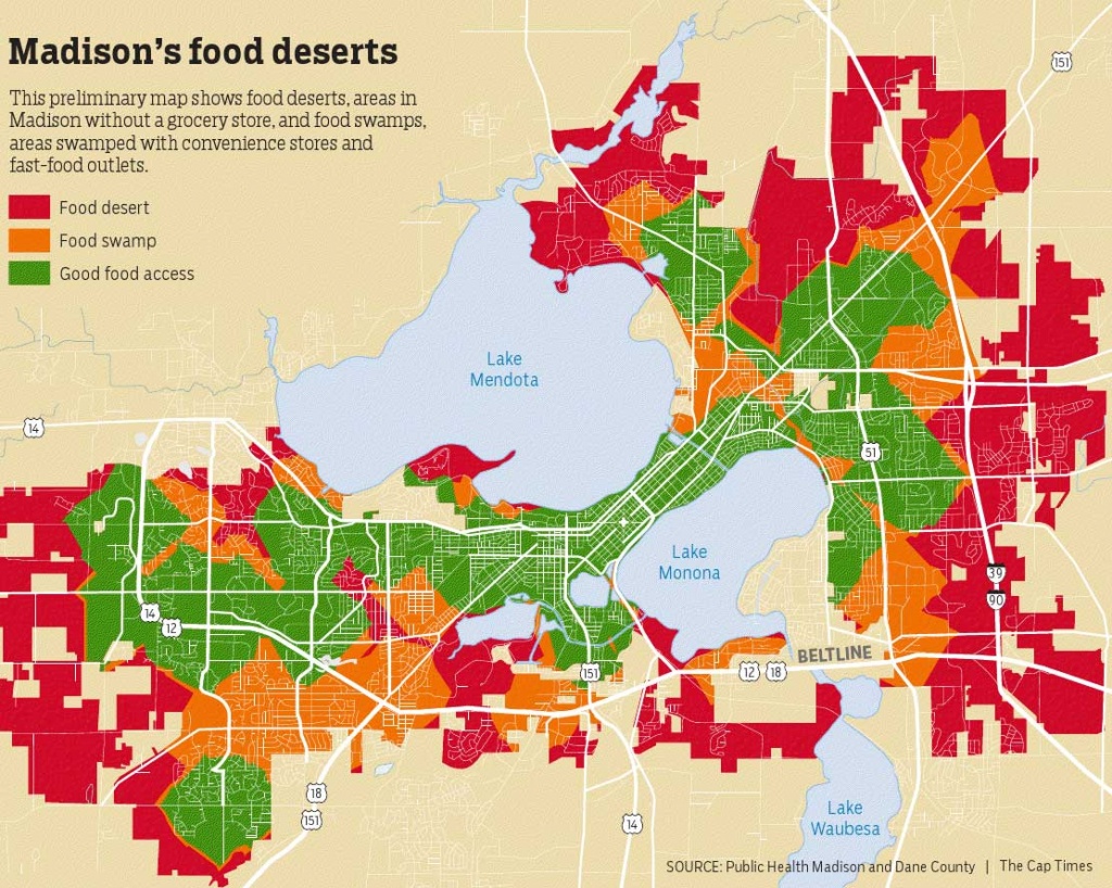 The Reality Of Food Deserts In Madison | Health Writers On The Air - Food Desert Map California