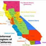 The Regionalization Of California, Part 2   Map Of Central California