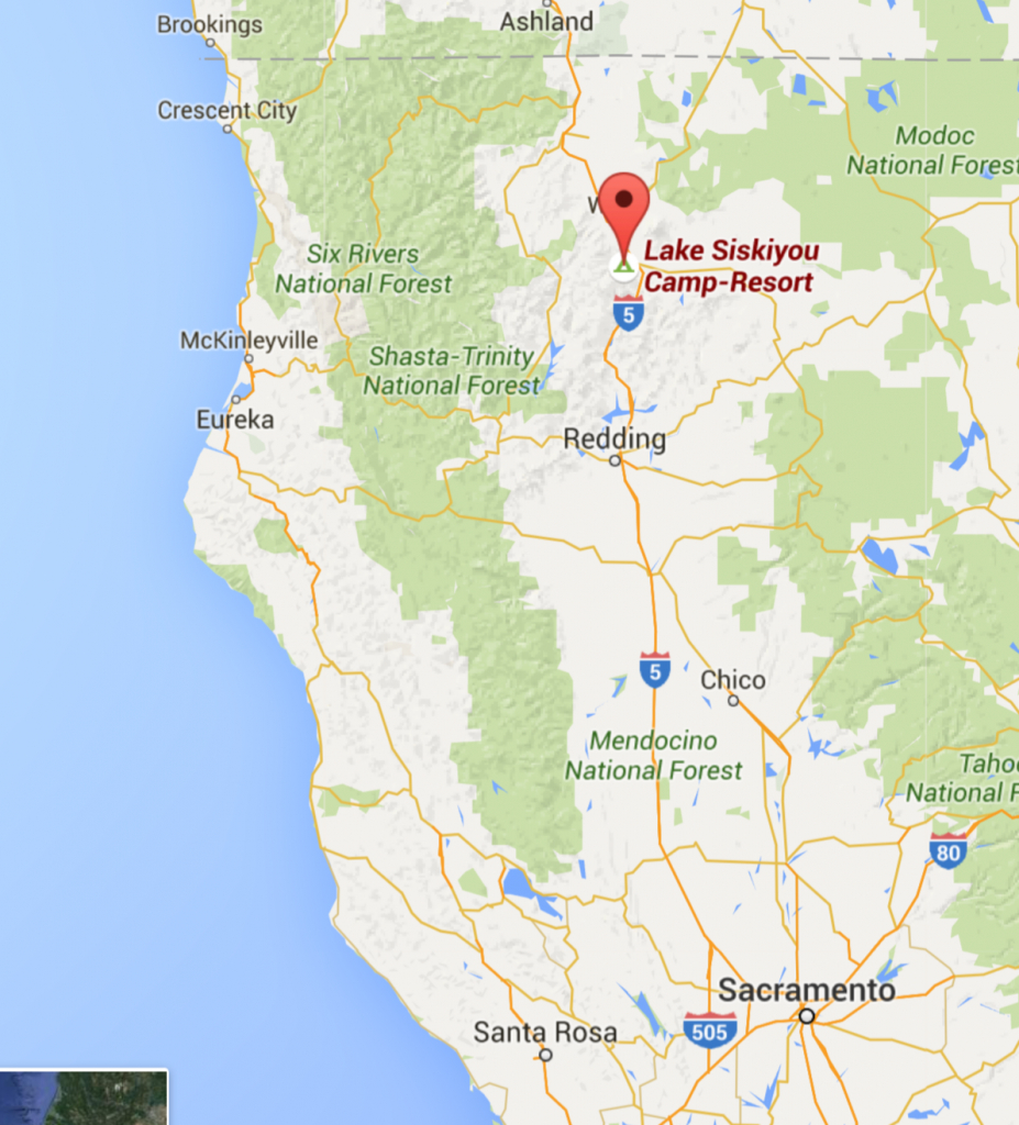 The Route To Lake Siskiyou Camp Resort California | Let&amp;#039;s Go - Map Of Northern California Campgrounds