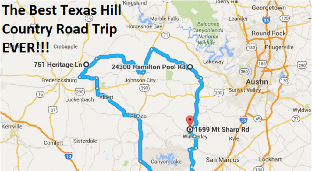 The Ultimate Texas Hill Country Road Trip - Driving Map Of Texas Hill Country