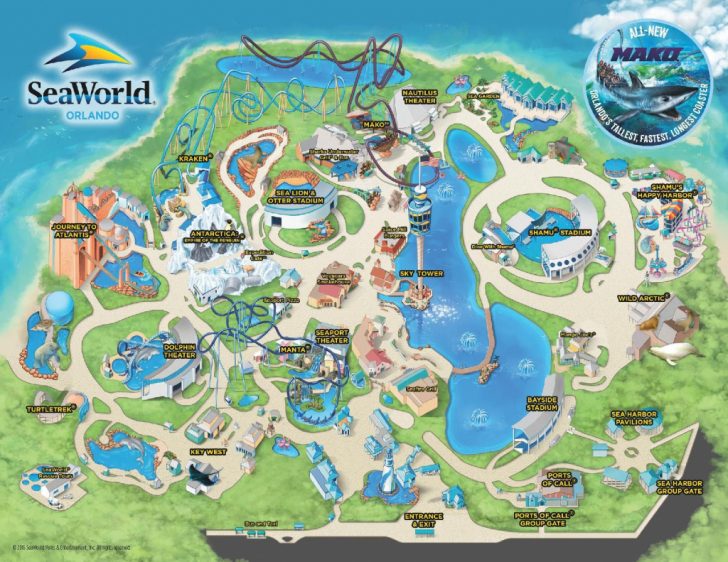 Seaworld Orlando Map 2017 Printable