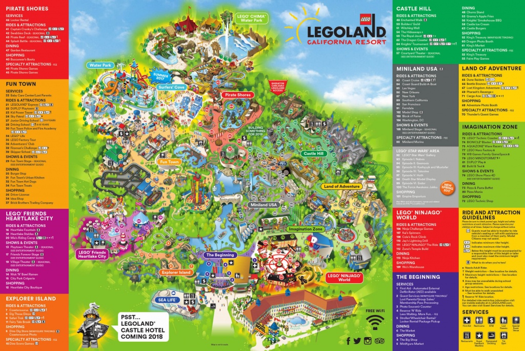 Theme Park Brochures Legoland California Resort - Theme Park Brochures - Legoland California Printable Map