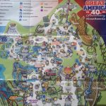 Theme Park Brochures Six Flags Great America In California S Map At   California&#039;s Great America Map 2018