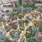 Theme Park Brochures Universal Studios Hollywood   Theme Park Brochures   Universal Citywalk California Map