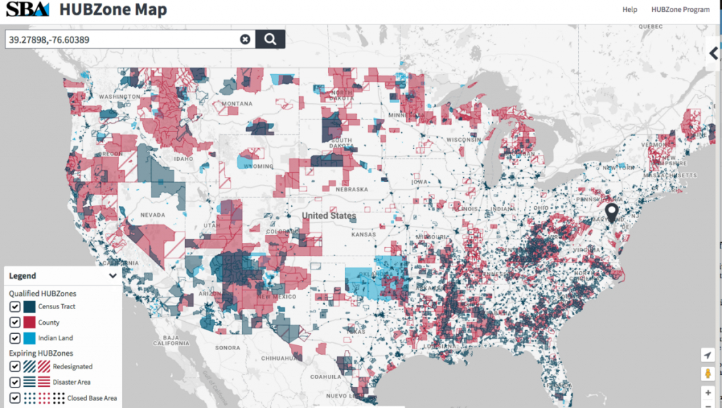 This Baltimore Firm Is Making It Easier For Small Businesses To - Hubzone Map California