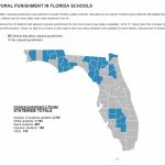 This Map Of Fla. Counties That Spank Students Shows Big Racial   Florida School Districts Map
