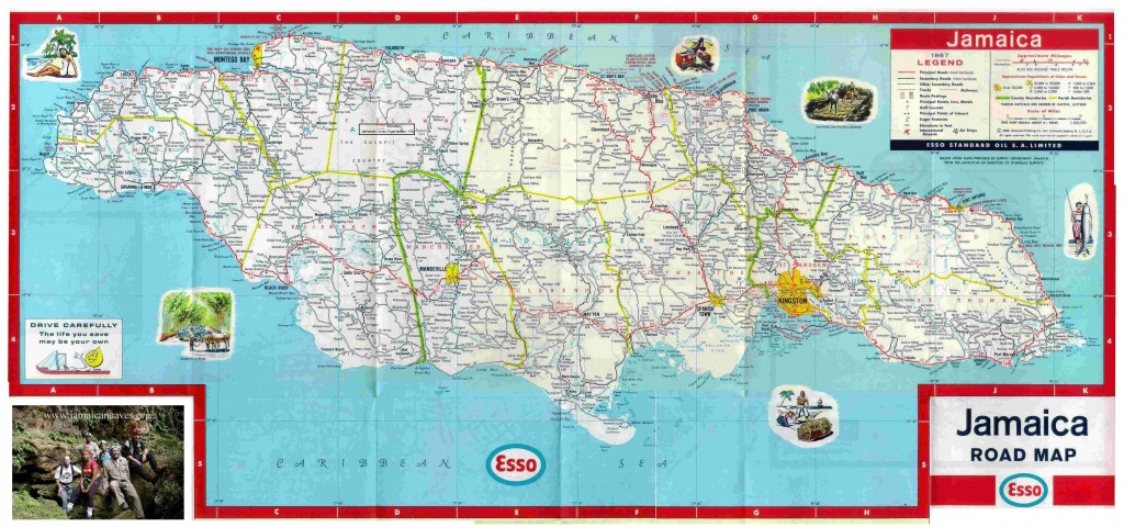 This Map Of Jamaica Shows The Parishes, Cities, And Towns. | Jamaica - Printable Map Of Jamaica