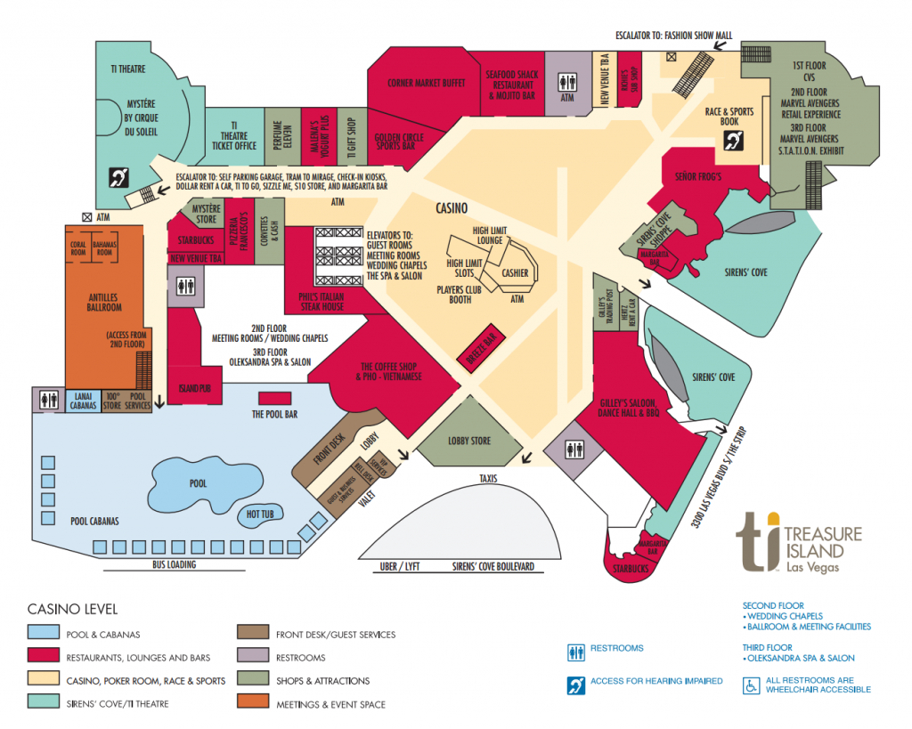 red rock casino floor plan