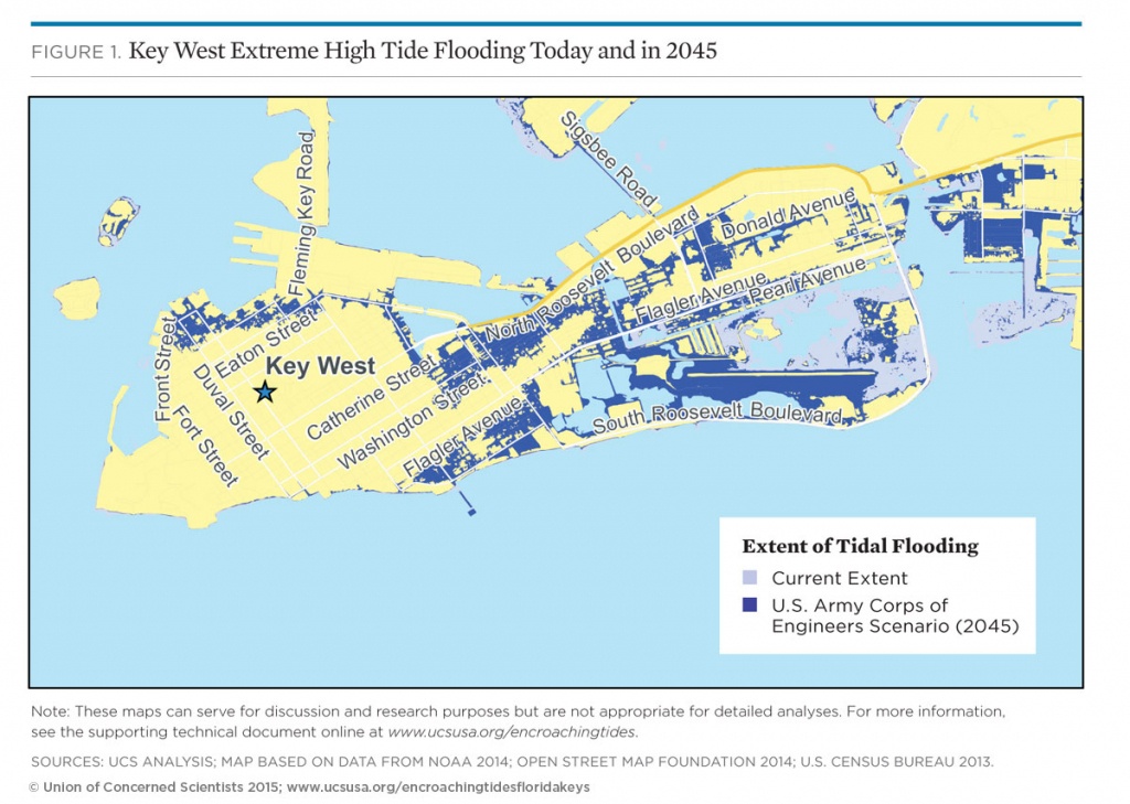 Tidal Flooding And Sea Level Rise In The Florida Keys (2015) | Union - Florida Global Warming Flood Map