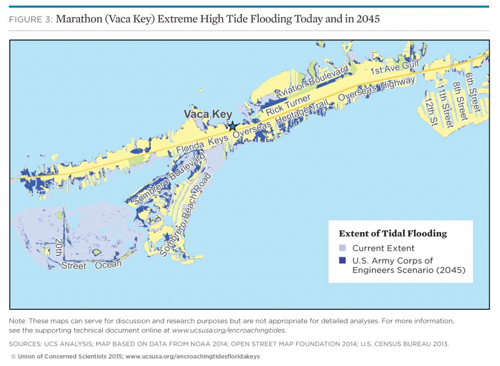 Tidal Flooding And Sea Level Rise In The Florida Keys 2015 Union Florida Keys Flood Zone Map 2 