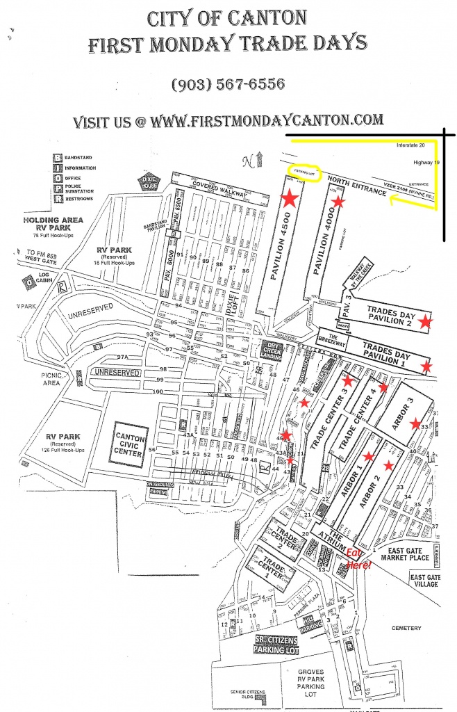 Tips When Visiting Canton First Monday Trade Days | Dallas Moms Blog - Canton Texas Flea Market Map