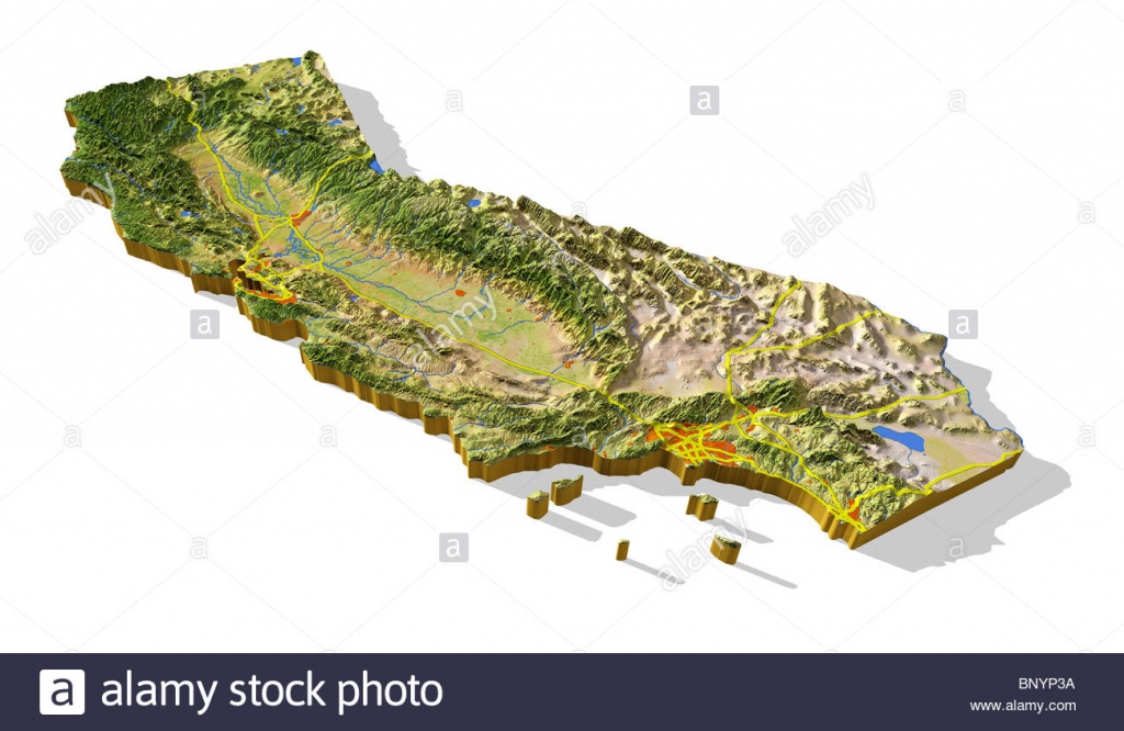 Topographic Map California Photos &amp;amp; Topographic Map California - California Terrain Map