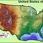 Topographic Map Of Usa   Printable Topographic Map Of The United States