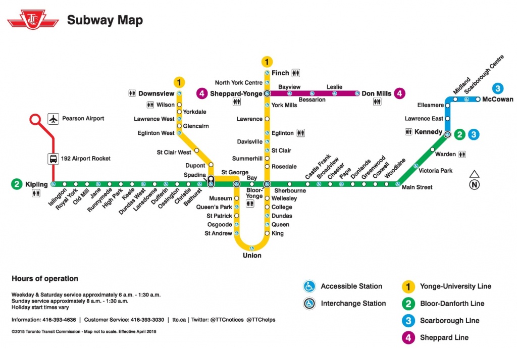 Toronto Subway And Rt Maps - Free Printable Maps - Toronto Subway Map ...